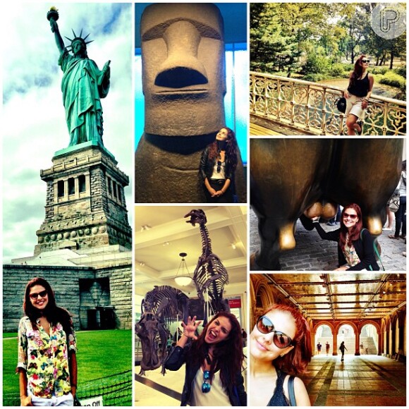 Nos Estados Unidos, Paloma postou fotos durante a viagem no início desta semana