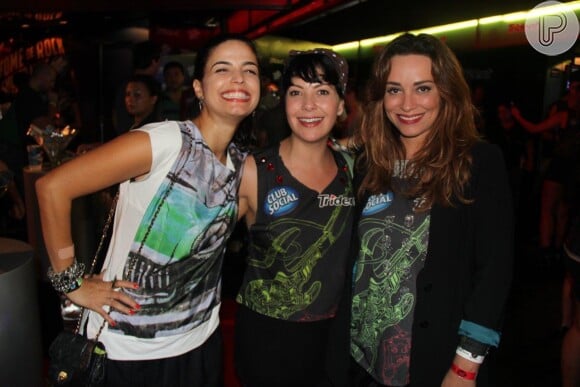 Emanuelle Araújo, Fabíula Nascimento e Suzana Pires curtem o último dia de Rock in Rio