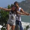 Anitta e Victor Sparapane gravam clipe da música 'Zen' na Zona Oeste do Rio de Janeiro com muitas cenas românticas