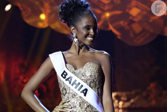 Priscila Santiago, Miss Bahia, ficou em terceiro lugar