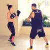 Fernanda Paes Leme compartilhou um treino de artes marciais com a amiga Giovanna Ewbank no Instagram. No vídeo ela é elogiada após uma sequência de socos e chutes