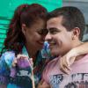 Thiago Martins e Paloma Bernardi durante a primeira campanha publicitária feita pelo casal e no Morro do Vidigal, no Rio, onde o ator nasceu e foi criado