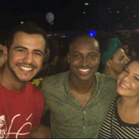 Ex-BBBs Matheus e Cacau tietam Thiaguinho e Fernanda Souza: 'Gente boa'. Vídeo!