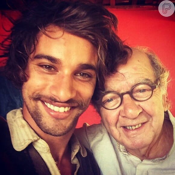 Pablo Morais contracenou com Umberto Magnani na novela 'Velho Chico'