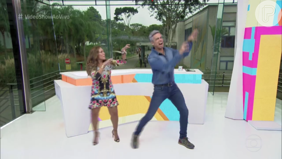 Susana Vieira e Otaviano Costa dançaram 'Thriller' no 'Vídeo Show' desta quinta (28)