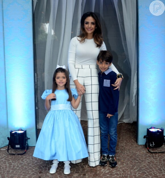 Isabella, de 5 anos, e Luca, de 7, são filhos de Carol Celico com o jogador Kaká
