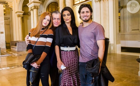 Recentemente, Marina Ruy Barbosa, Fabio Assunção, Juliana Paes e Daniel Rocha viajaram para o Uruguai para fazer a cena em que Eliza é flagrada na cama com Rafael, em 'Totalmente Demais'