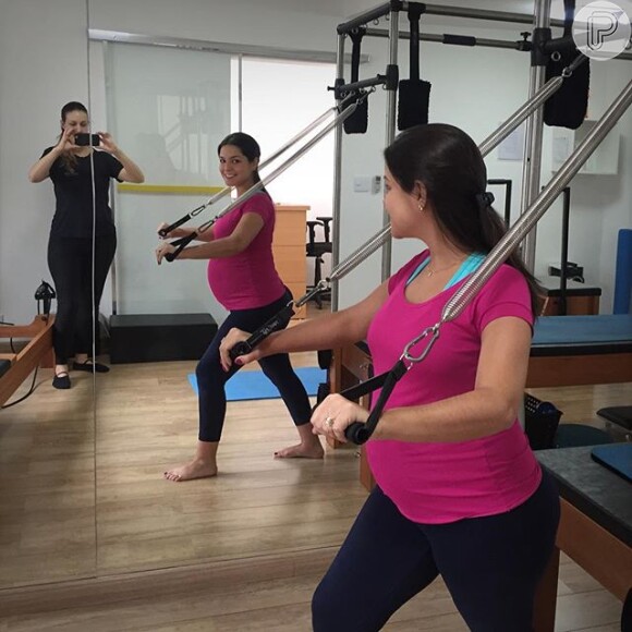 Thais Fersoza é adepta do pilates para manter a forma na gravidez