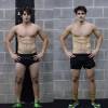 Nicolas Prattes mostra o corpo antes e depois de 30 dias praticando crossfit