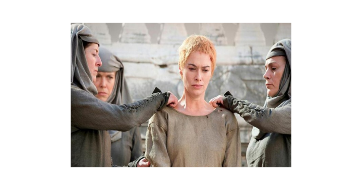 Lena Headey A Cersei Lannister Em Games Of Thrones Apareceu Nua Na Cena Da Caminhada Da 