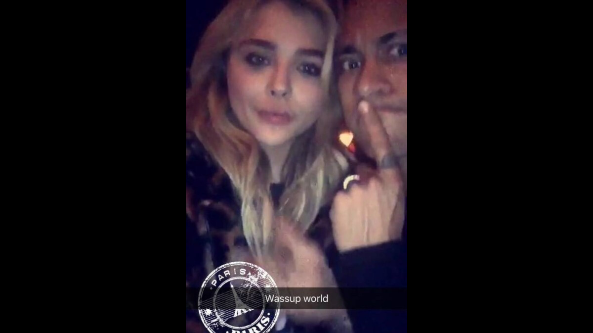 Chloë Grace Moretz e Neymar aparecem juntos no SnapChat e fãs shippam