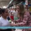 Ana Paula Renault entrevistou populares no Mercado Municipal de São Paulo sobre as 'falsianes' das novelas em matéria para o 'Vídeo Show'