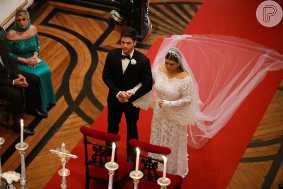 Preta Gil e o marido, Rodrigo Godoy, se casaram em 2015, na Igreja Nossa Senhora do Carmo, no Centro do Rio