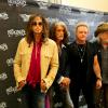 O Aerosmith realizou uma coletiva de imprensa nesta quinta-feira e os integrantes da banda se declaram para os fãs
