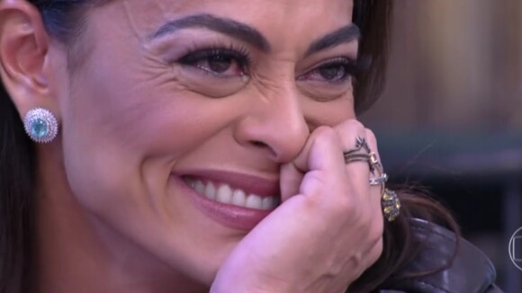Juliana Paes chora com homenagem do marido na TV: 'Feliz e muito cansada'