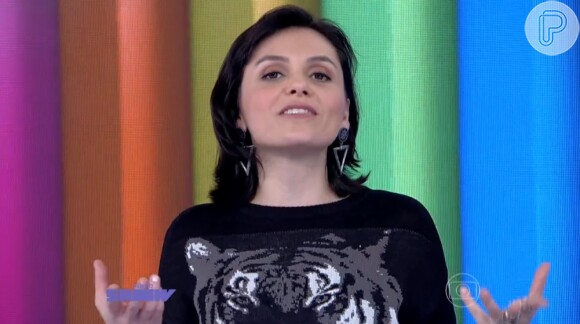 Monica Iozzi usava os cabelos escuros na época em que apresentava o 'Vídeo Show'