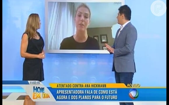 Ana Hickmann se emocionou durante entrevista a Renata Alves e Cesar Filho: 'O que importa é que o meu cunhado está bem, a Giovana está bem'