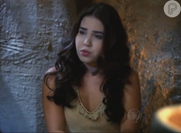 Em conversa com Talita (Ray Erlich), Leila (Juliana Didone) descobre que Adira (Rayana Carvalho) foi escrava de Rishon (Roney Vilela), na novela 'Os Dez Mandamentos - Nova Temporada'