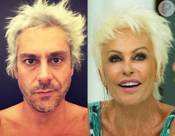 Alexandre Nero exibe cabelo platinado e fãs comparam com Ana Maria Braga, nesta quinta-feira, 26 de maio de 2016