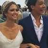Helena Bordon e o economista Humberto Meirelles se casaram em Saint Barths, no Caribe, neste sábado, 28 de maio de 2016