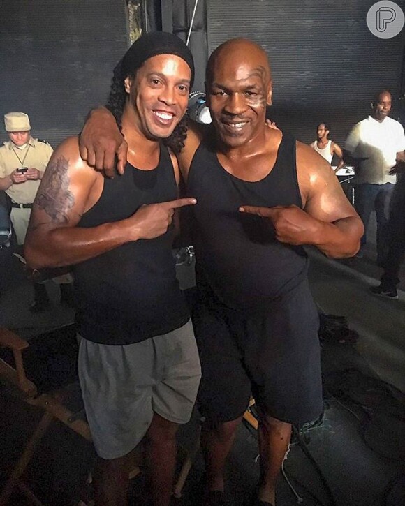 Ronaldinho Gaúcho vai estrelar filme de Hollywood ao lado de Mike Tyson e revela bastidores em foto publicada nesta sexta-feira, dia 03 de junho de 2016