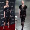 Nicole Kidman exibiu a boa forma em um vestido repleto de transparências e bordados da coleção outono-inverno 2016 da grife Rodarte