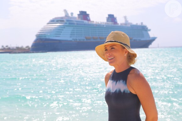 Angélica gravou o programa 'Estrelas' em uma ilha da Disney nas Bahamas