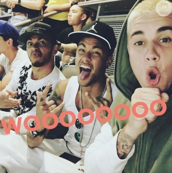 Neymar encontrou Justin Bieber e Lewis Hamilton nos EUA com ajuda de um especialista