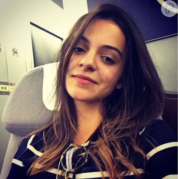 Pally Siqueira postou uma foto no Instagram quando estava dentro do avião