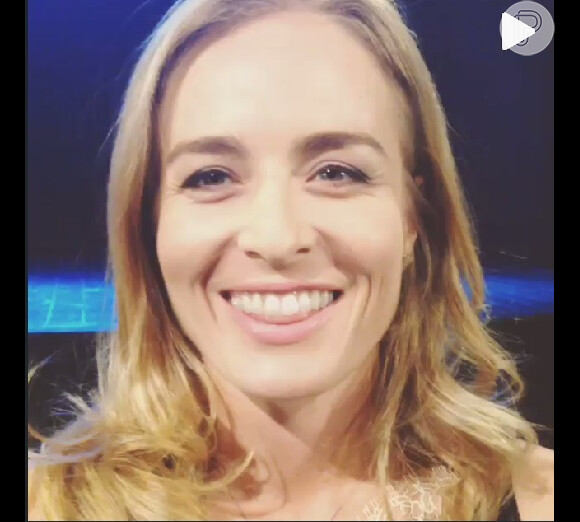 Angélica grava vídeo nos bastidores das gravações do 'Estrelas'