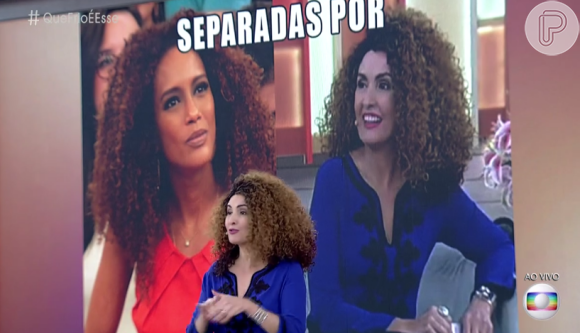 Fátima Bernardes chegou a ser comparada com a atriz Taís Araújo nesta terça-feira, 14 de junho de 2016
