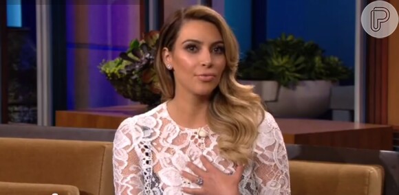 Kim Kardashian fala sobre seu casamento no programa do apresentafor Jay Leno
