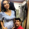 Débora Nascimento posou ao lado de José Loreto e fãs suspeitaram que, apesar da barriga falsa, ela poderia estar grávida