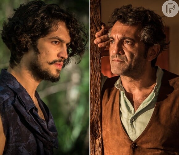 Santo (Domingos Montagner) leva Miguel (Gabriel Leone) para sua casa e o apresenta à família dos Anjos como seu filho, na novela 'Velho Chico', em 5 de julho de 2016