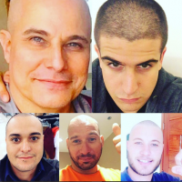 Enzo Celulari e família raspam a cabeça em apoio a Edson Celulari. Fotos!