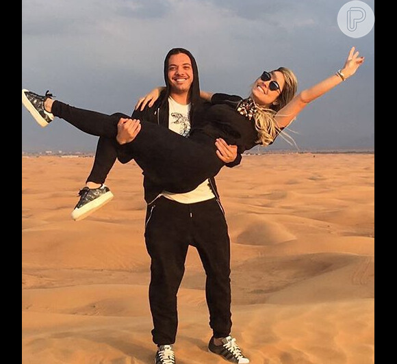 Wesley Safadão e a mulher, Thyane Dantas, curtiram férias recentemente em Dubai, nos Emirados Árabes
