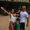 A atriz já visitou um dos parques temáticos da Disney com o marido, Carlos Eduardo Baptista e os filhos Pedro e Antônio