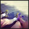 Flavia Sampaio mostrou em seu Instagram que também gosta de se exercitar ao lado do marido, Eike Batista. 'Hora de correr com o meu amor. Entrando em forma juntos', legendou