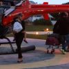 Grazi Massafera e Sofia desembarcam no heliponto da Lagoa Rodrigo de Freitas, no Rio, neste domingo, 26 de junho de 2016, após passarem o fim de semana em Angra dos Reis com o novo affair da atriz, Patrick Bulus