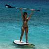Ator publicou foto de Pally Siqueira praticando stand up paddle no arquipélago das Ilhas Turcas e Caicos neste domingo, 26 de junho de 2016