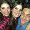 Giovanna Grigio, Camila Queiroz e Rainer Cadete, atores de 'Êta Mundo Bom!', festejaran juntos na noite de São João