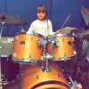 Ticiane Pinheiro publicou uma foto em que a filha, Rafaella Justus, aparece tocando bateria, nesta terça-feira, 28 de junho de 2016