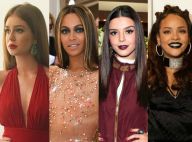 A tendência é combinar! Veja as famosas que usam a mesma cor no look e no batom