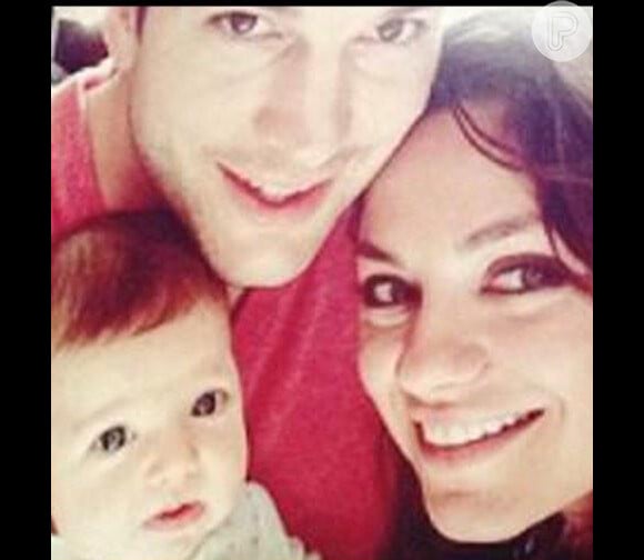 Mila Kunis e Ashton Kutcher são pais de Wyatt Isabelle, de 1 ano e 10 meses