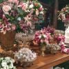 Decoração do casamento de Gretchen foi toda em tons de rosa