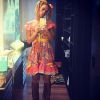 Carolina Dieckmann apostou em um vestido de chita para a festa junina