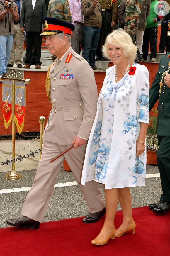 Sua mulher, a duquesa de Cornwall Camilla Parker-Bowles, o acompanhou na viagem à Índia, onde devem ficar até o próximo sábado, 16 de novembro de 2013
