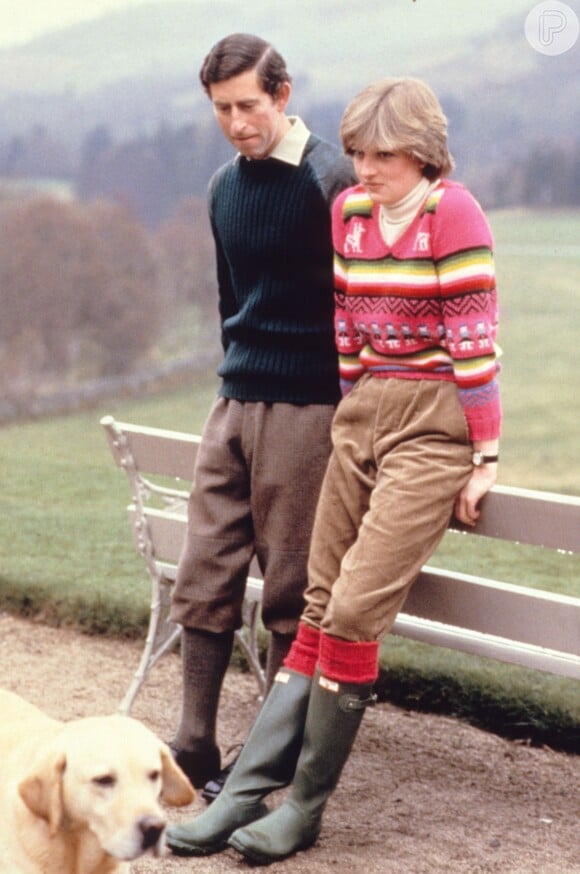 Príncipe Charles e Diana no primeiro ano de casamento, em 1981