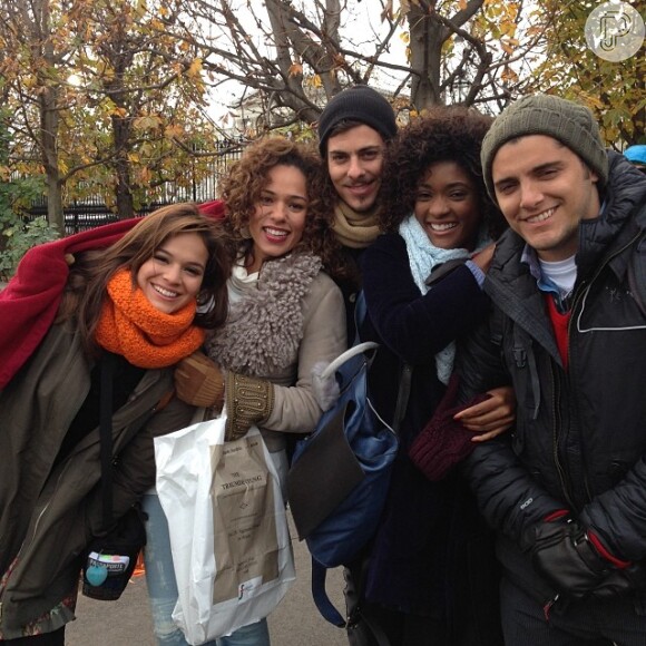 Parte do elenco da novela 'Em Família' reunido em Viena. O clique foi feito por Jayme Monjardim, que publicou a foto em seu Instagram
