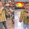 Apresentadores também não escapam! Luciano Huck, no 'Caldeirão', e Serginho Groisman, no 'Altas Horas', usaram a camisa amarela no mesmo dia na TV